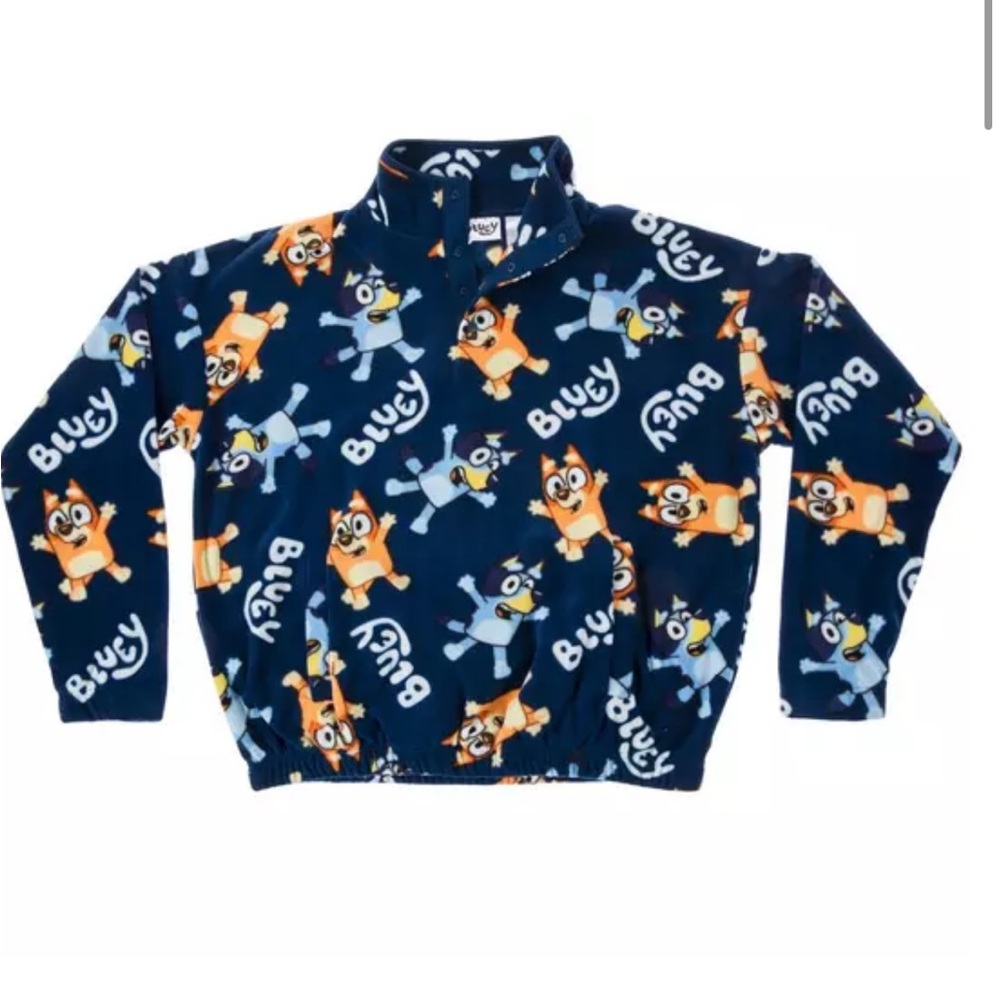 Adult Large Bluey Sherpa fleece Jacket